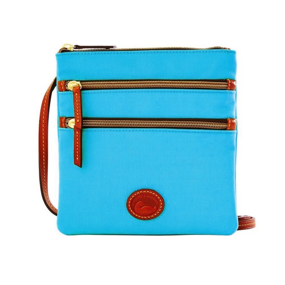 Dooney & Bourke Handbags - Dooney and Burke nylon north south zipper crossbody teal
